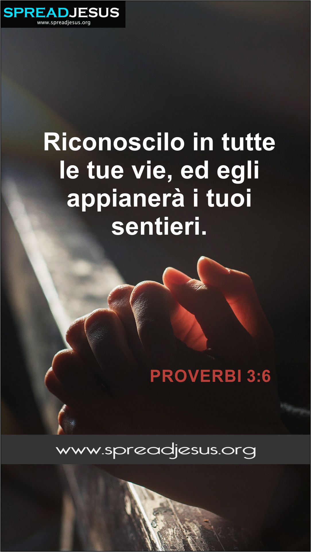 Italian Bible Quotes Mobile Wallpaper Proverbs 3:6 Download