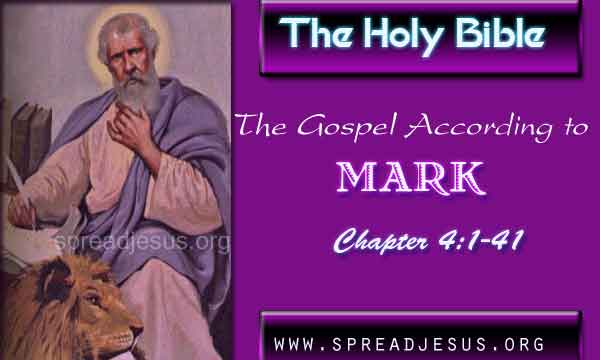 The Gospel According to Mark Chapter 4:1-41