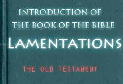 The book Of The Bible Lamentations