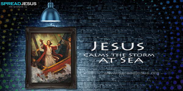Jesus Calms the Storm at Sea