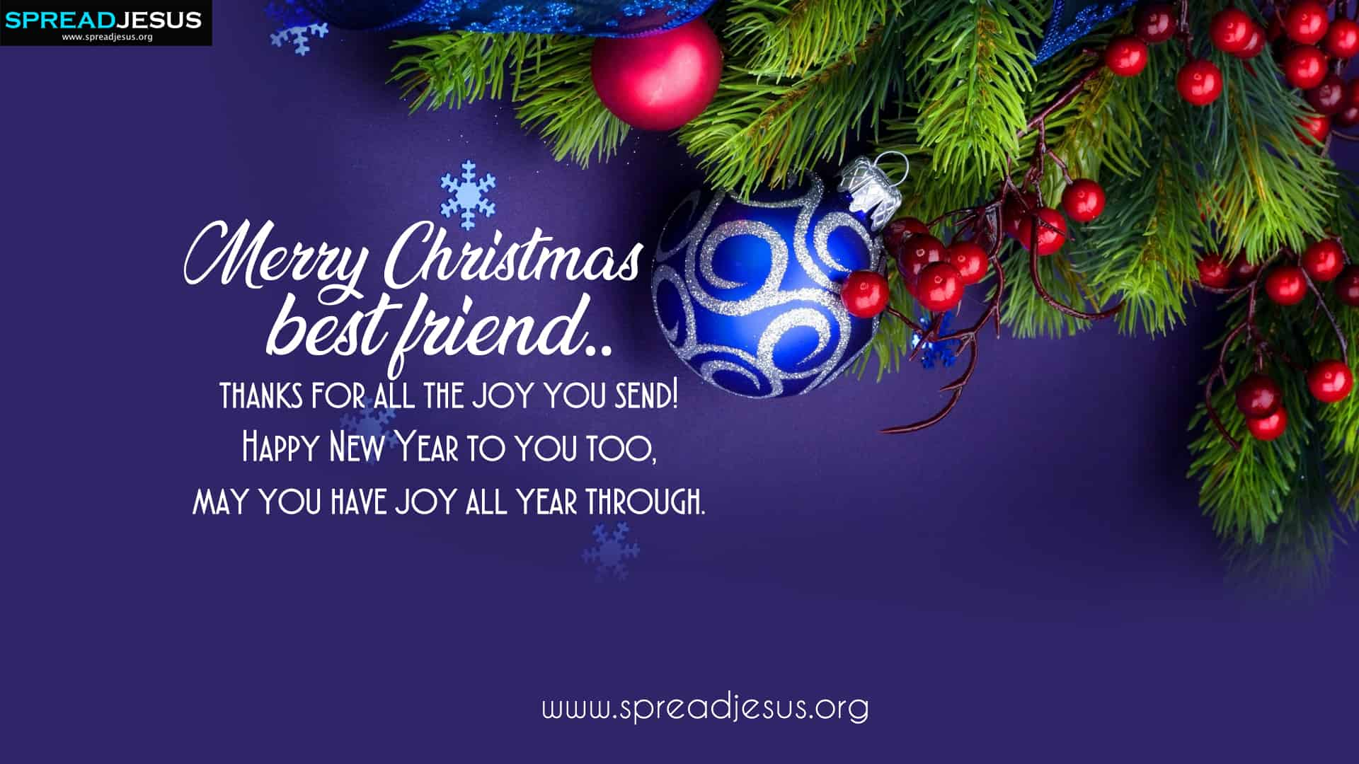 Merry Christmas Wishes For Friends HD Wallpapers Download