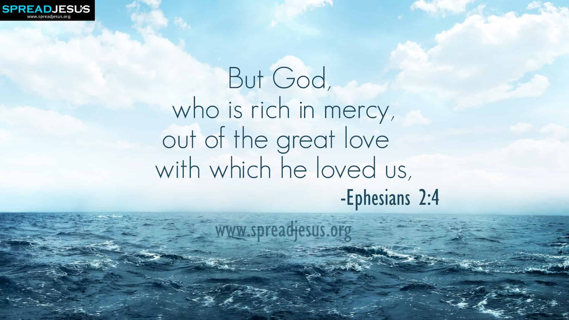 Bible Quotes HD-Wallpaper Ephesians 2:4 Download But God, who is rich ...