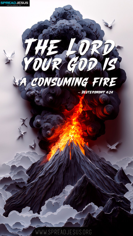 Deuteronomy 4:24 Christian Wallpapers-WhatsApp Status