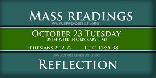 Mass Readings October 23 Tuesday