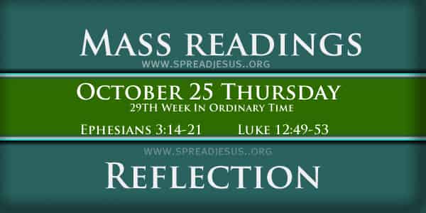 Mass Readings October 25 Thursday