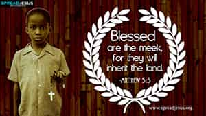 Matthew 5:5 BIBLE Quotes HD Wallpapers Download