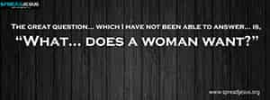 What does a woman want Facebook cover Free Download