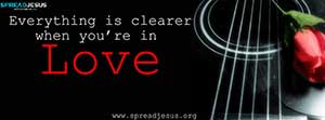 Everything is clearer when you are in love
