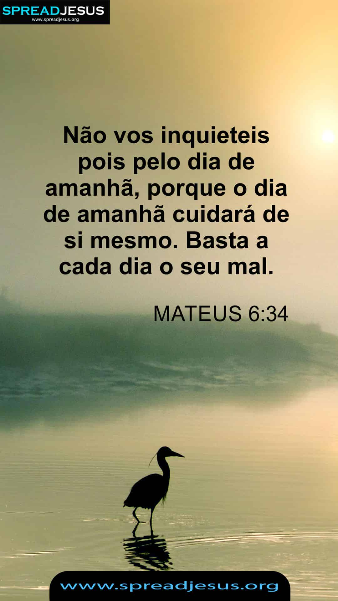 Portuguese Bible Quotes Matthew 6:34