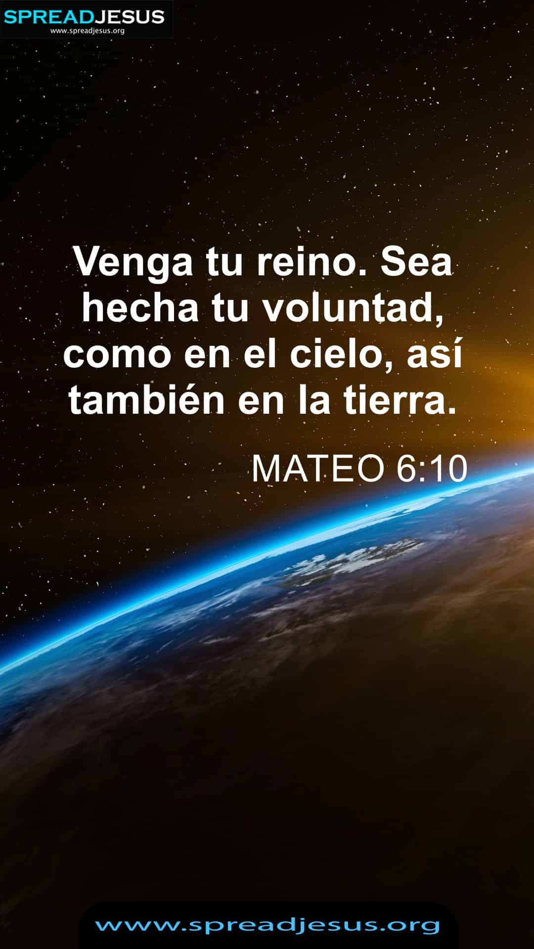 Spanish Bible Quotes Matthew 6:10