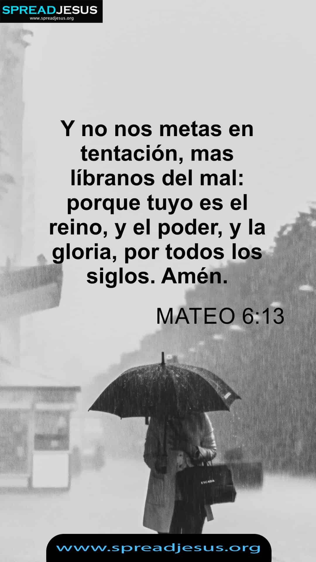 Spanish Bible Quotes Matthew 6:13