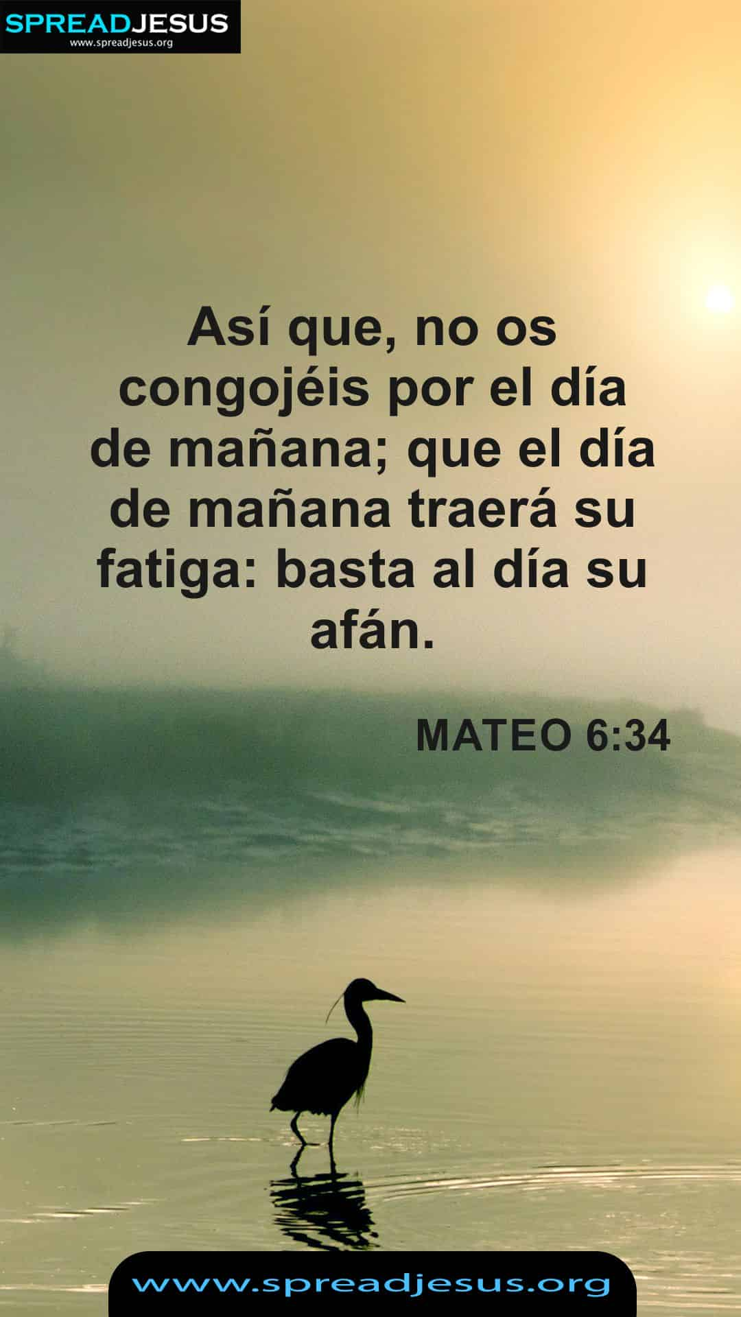 Spanish Bible Quotes Matthew 6:34