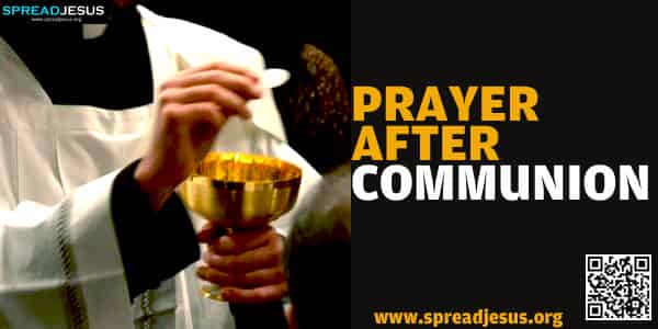 Prayer Before And After Holy Communion