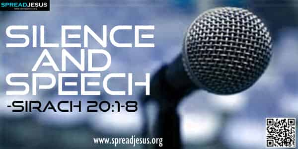 Silence and Speech-Sirach 20:1-8