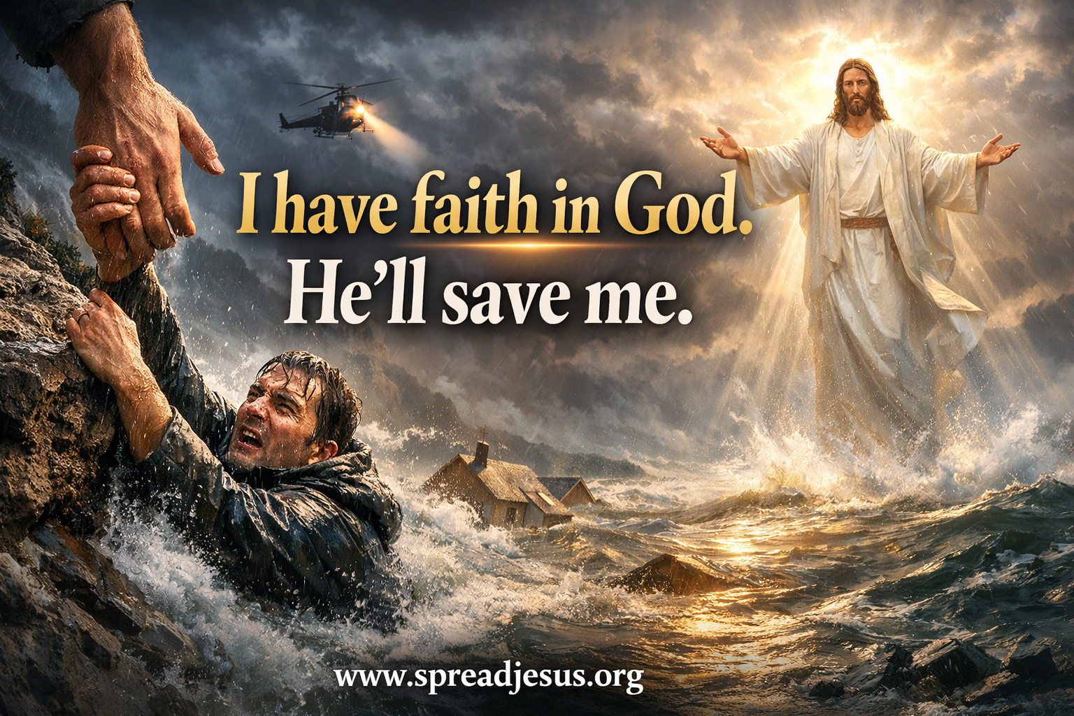 I have faith in God-He will save me