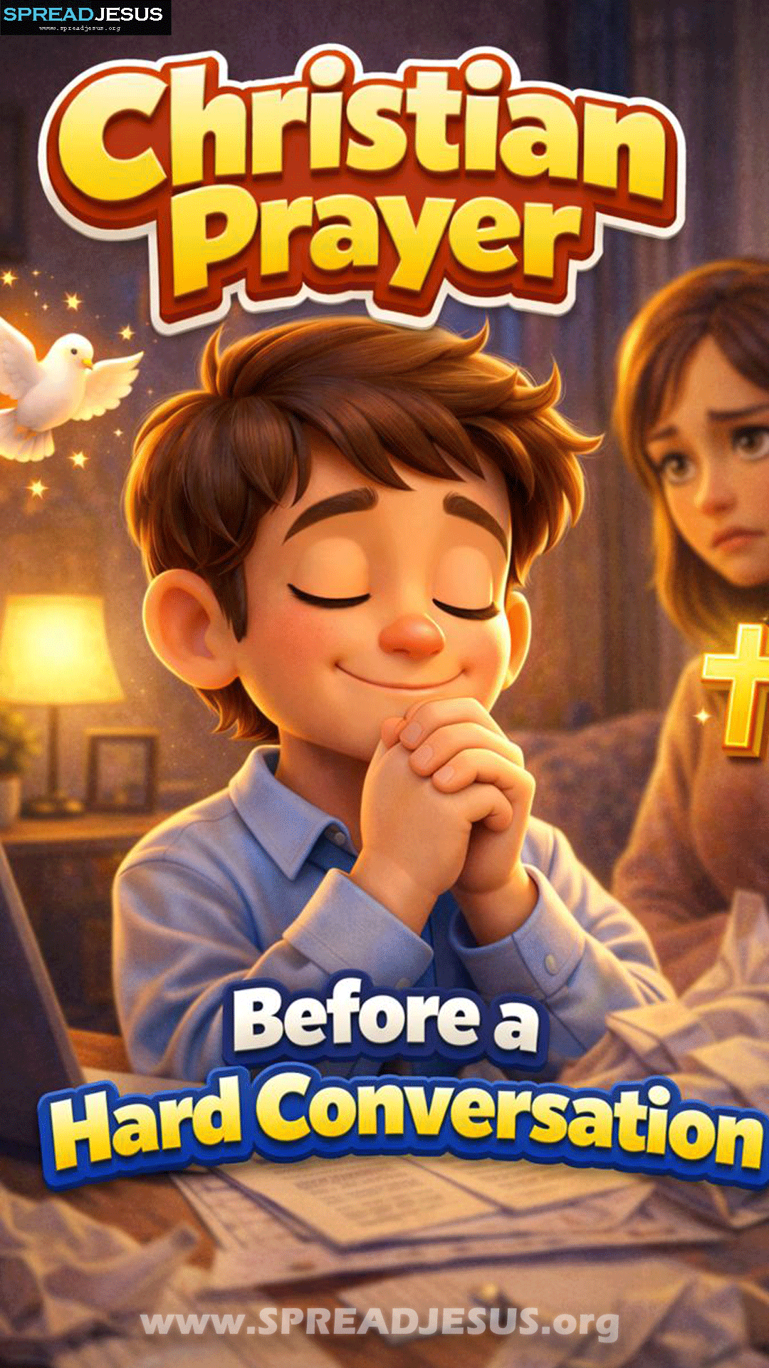 Prayer Before a Difficult Talk-Christian Shorts for Whats App