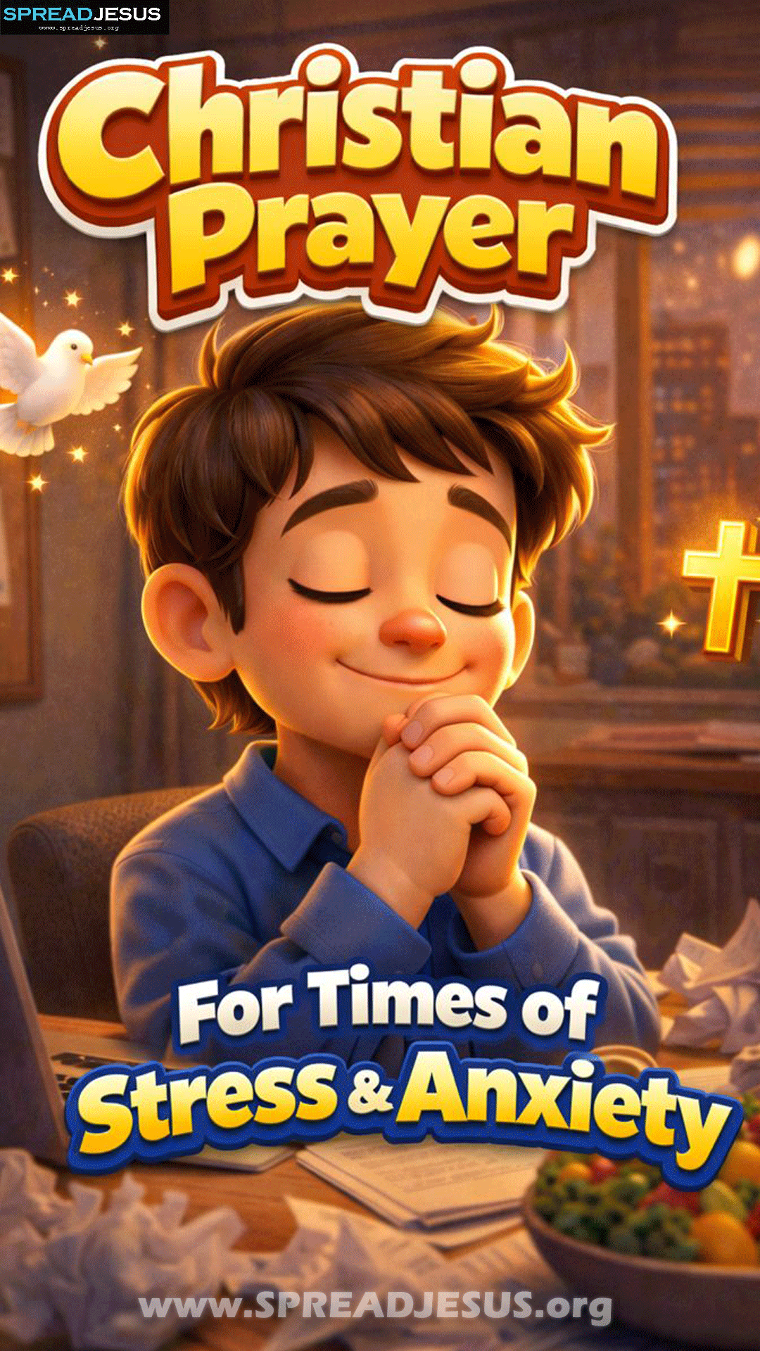 Prayer in Times of Stress and Anxiety-Christian Shorts for Whats App