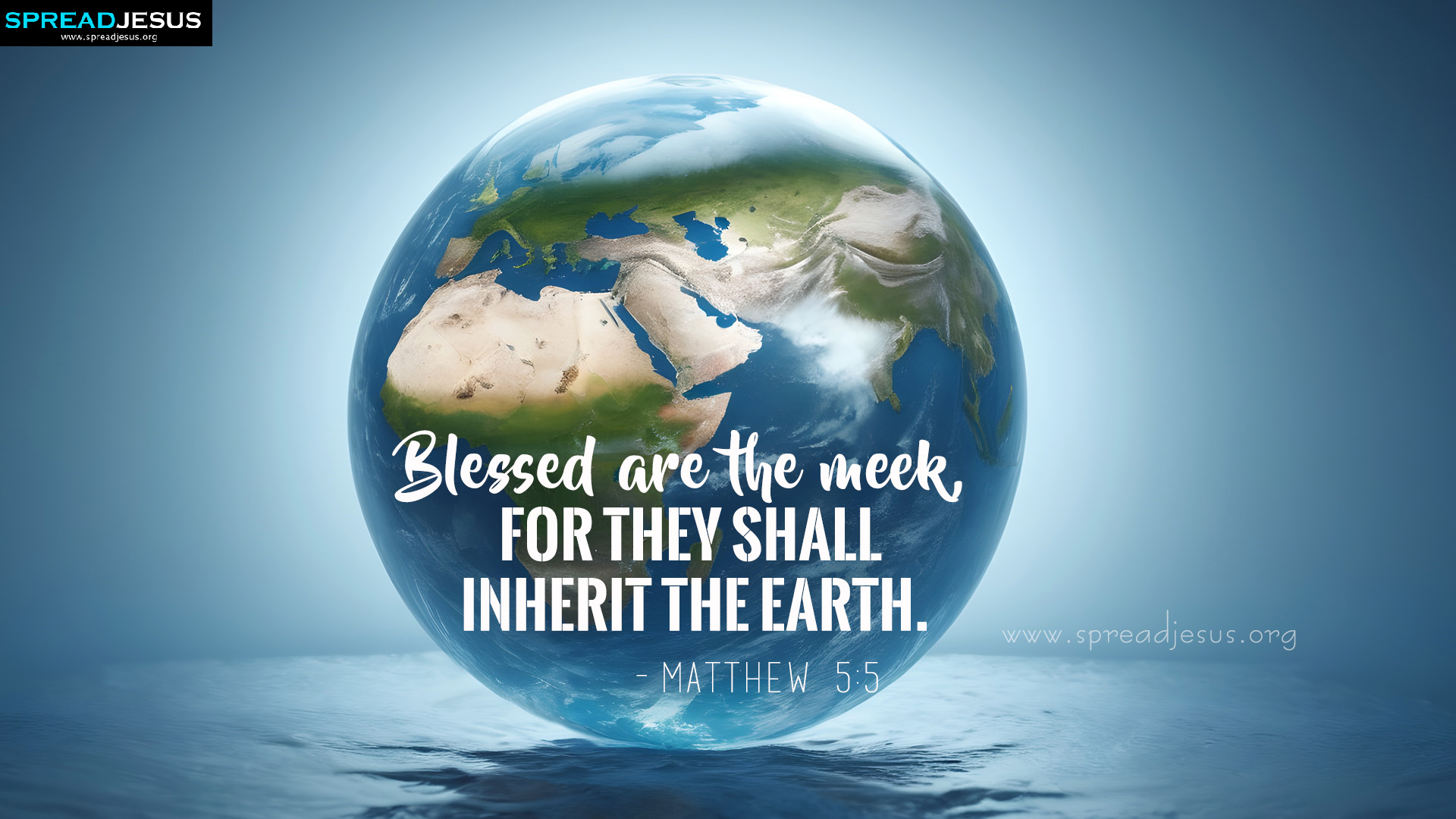 Bible Quotes HD Wallpaper Matthew 5:5 Spread Hope and Faith