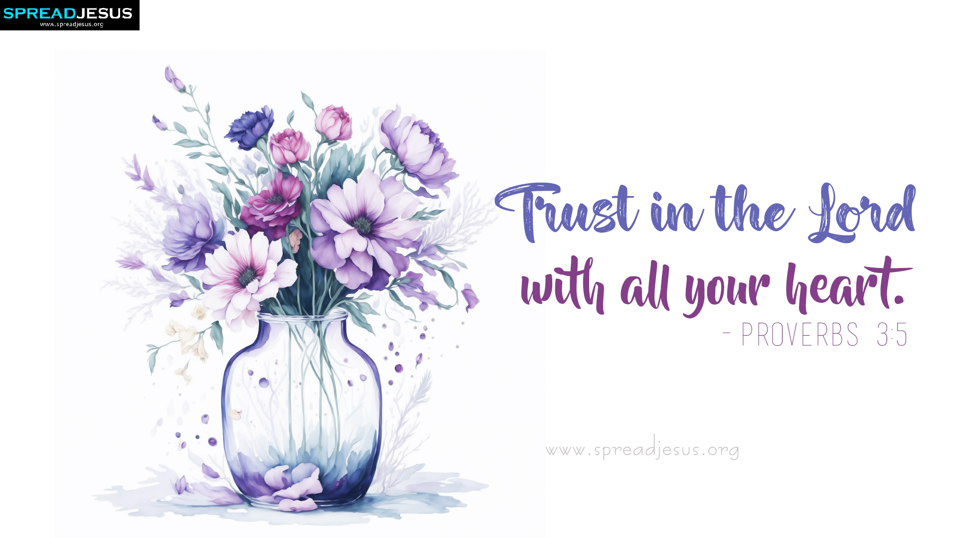 Download Inspiring Bible Verse Proverbs 3:5 HD Wallpapers