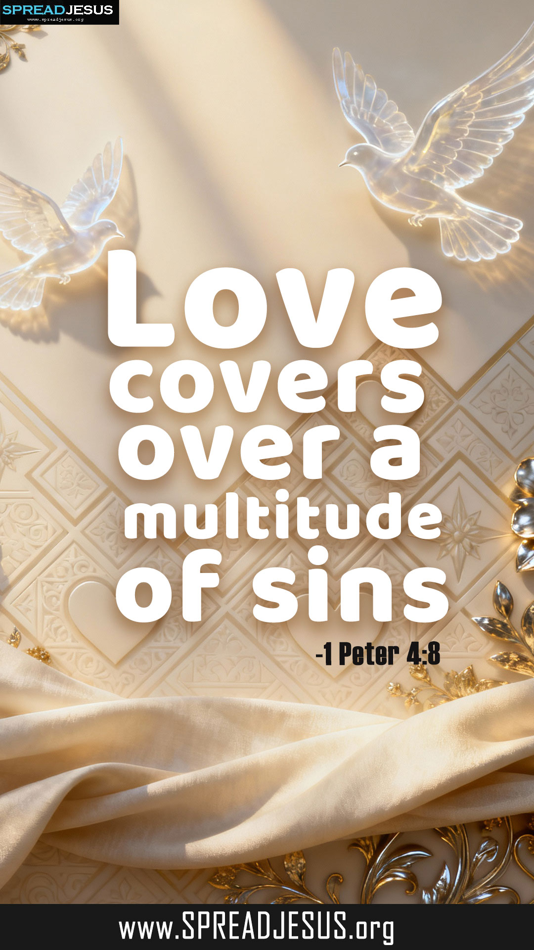 Love Covers a Multitude of Sins–1 Peter 4:8 Wallpaper