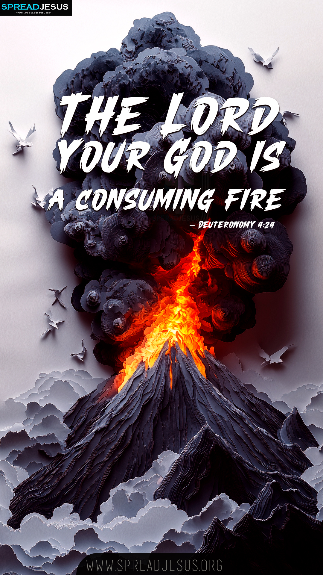 Deuteronomy 4:24 Christian Wallpapers-WhatsApp Status