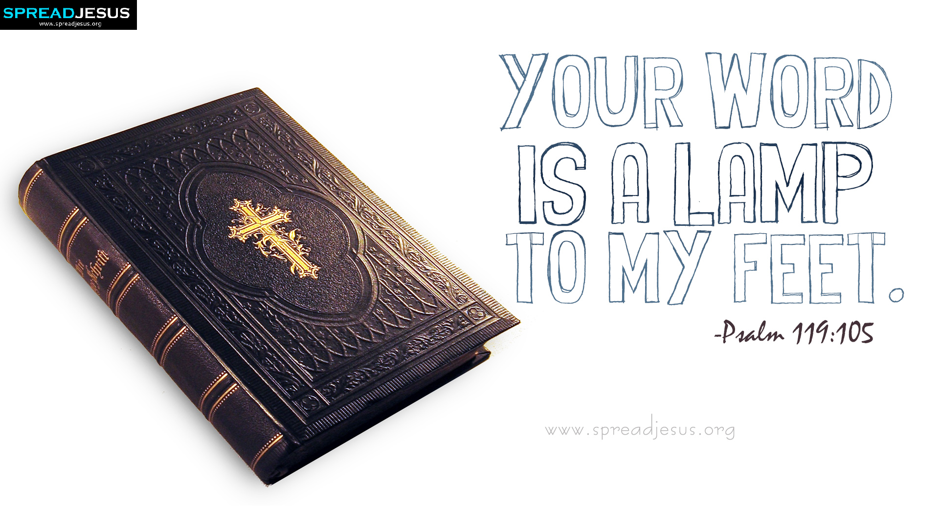 Download Inspiring Bible Verse Psalm 119:105 HD Wallpapers