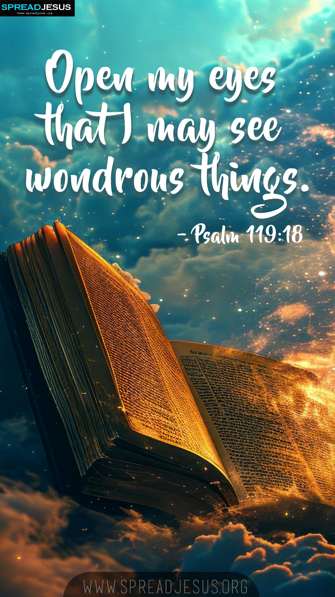 Daily Bible Verse Wallpapers Psalm 119:18 Christian Status