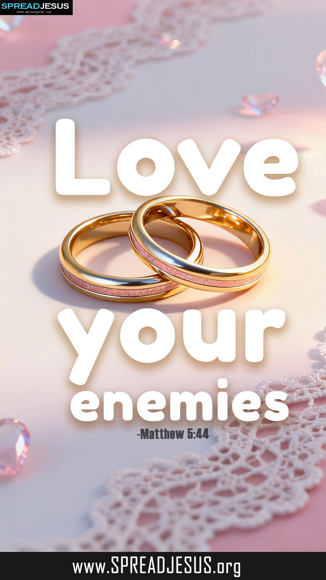 Love Your Enemies–Matthew 5:44 Bible Wallpaper