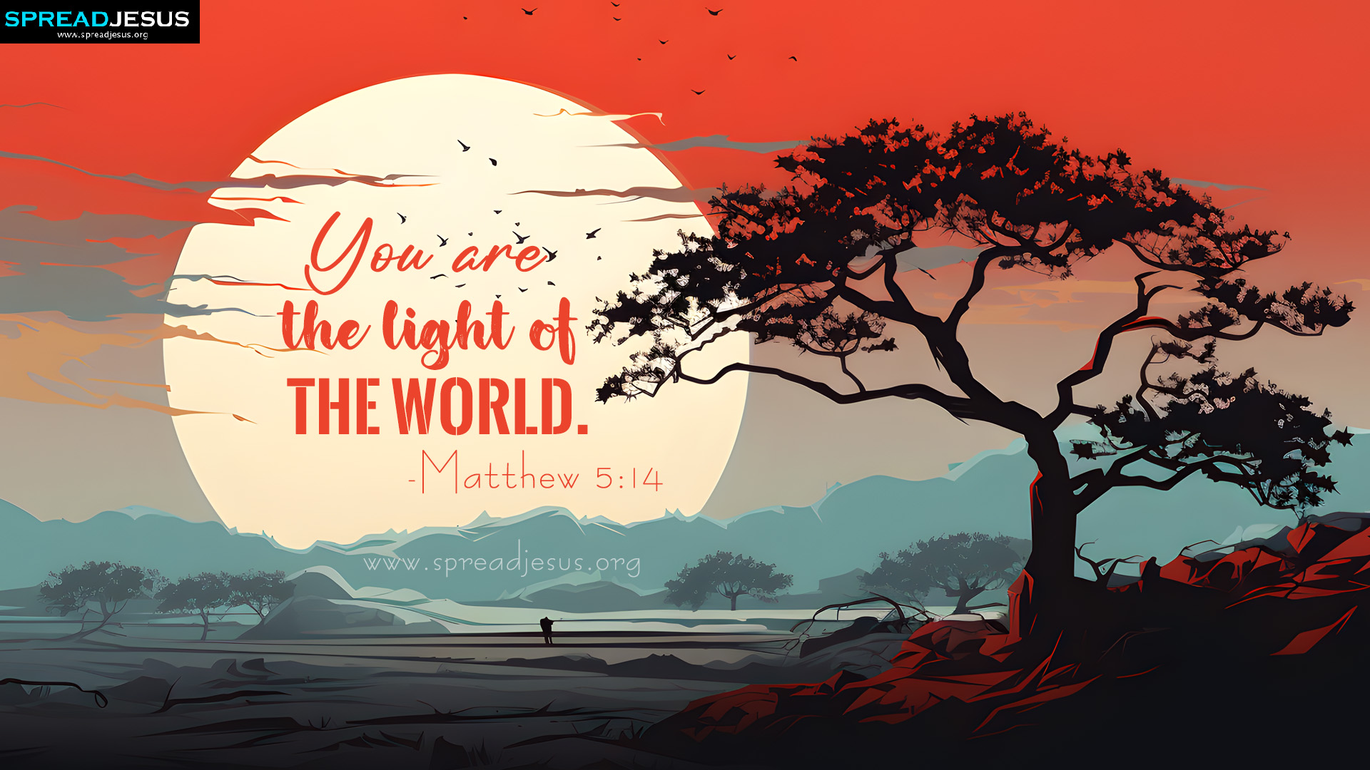 Beautiful Christian Matthew 5:14 Scriptures HD Wallpaper