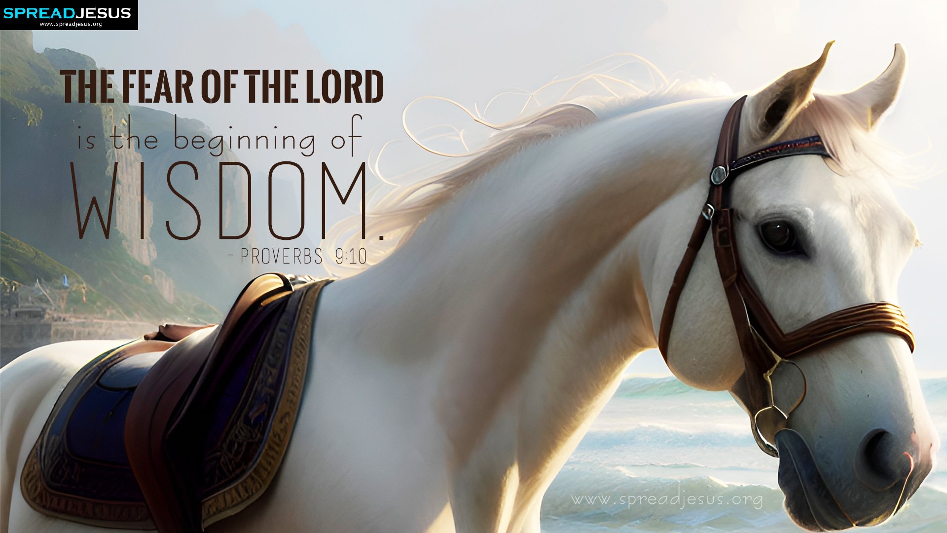 Beautiful Christian Bible Verse Proverbs 9:10 Wallpapers