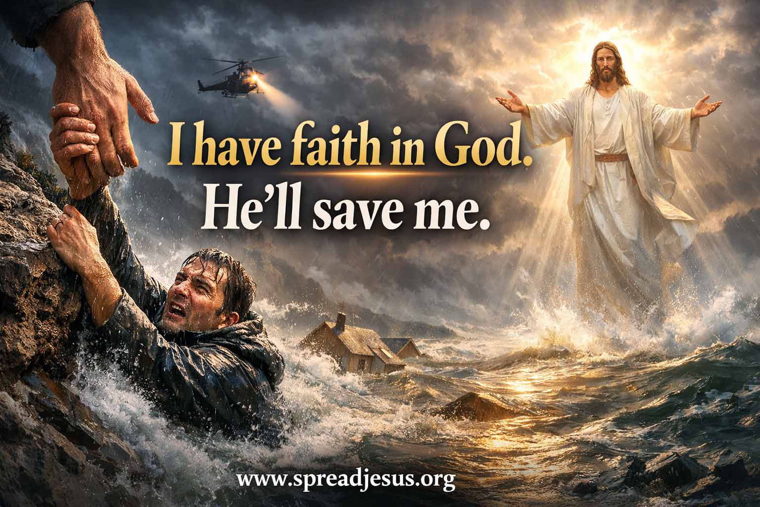 I have faith in God-He will save me