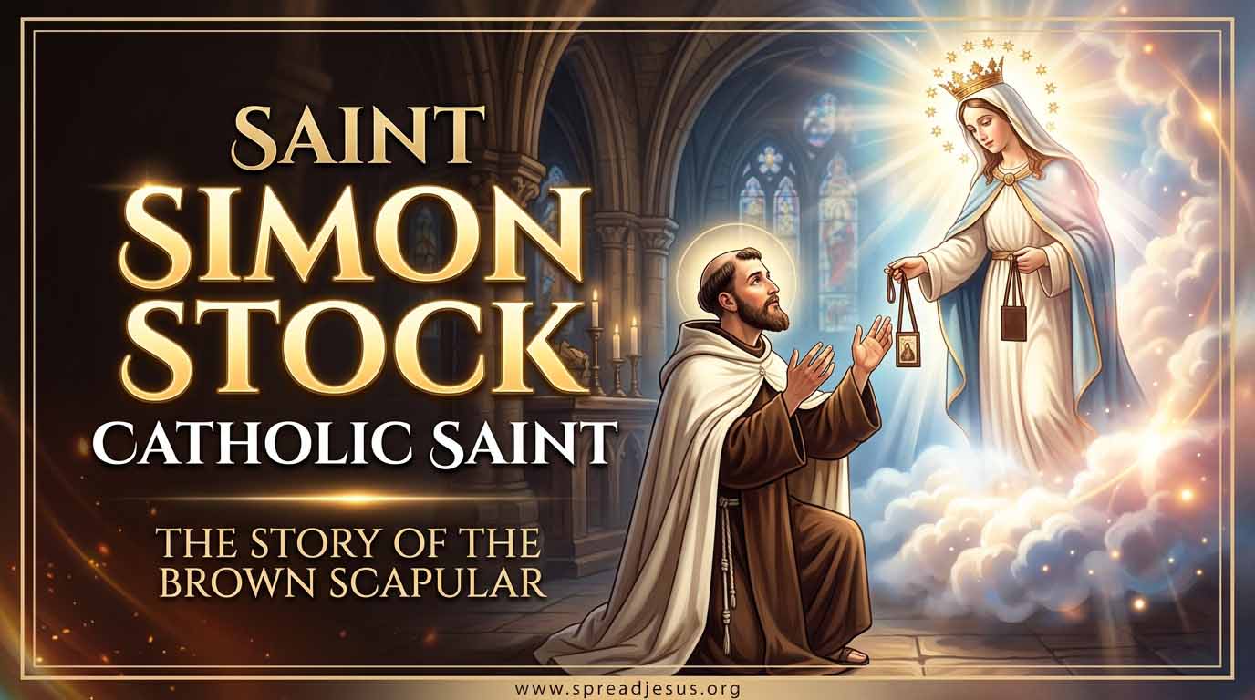 Saint Simon Stock  Catholic Saint