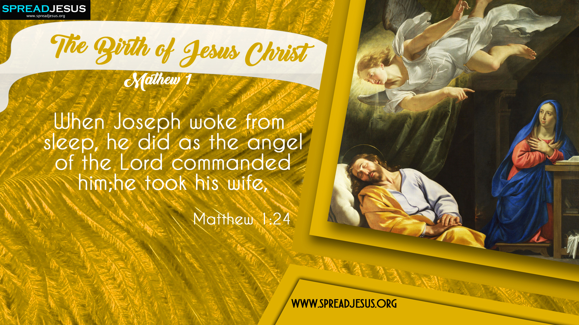 The Birth of Jesus Christ Matthew 1:24 HD-Wallpapers