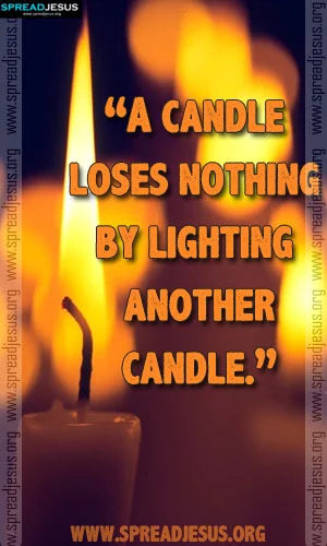 Inspiring Christian WhatsApp Status on Candle