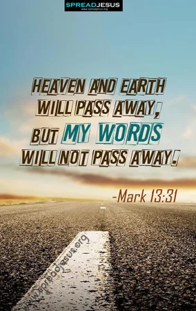 Bible Quotes Mobile Wallpapers-Mark 13:31