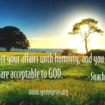 Inspiring Bible Quote Wallpaper: Sirach 3:30