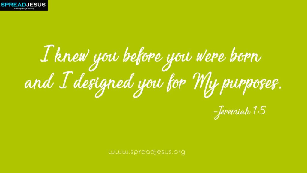 Jeremiah 1:5 - HD Bible Quotes Wallpapers Download