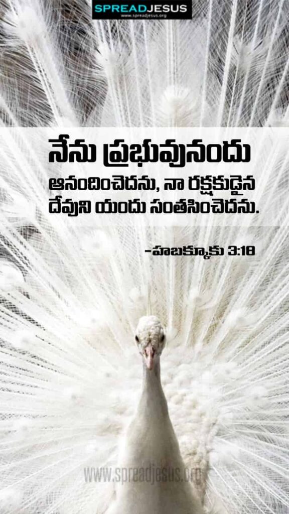 Telugu Bible Quotes Mobile Wallpaper Habakkuk-3:18 Download