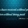 Matthew 10:8 Bible Quotes HD Wallpapers – Free Download