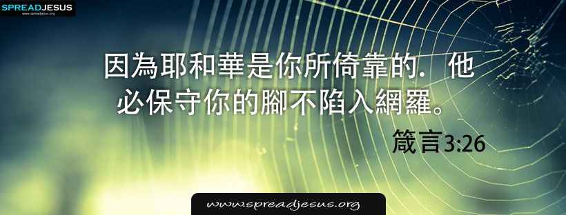 ✝Chinese Bible Quotes 箴言 3:26 WhatsApp Status, Facebook cover, HD-Wallpapers Proverbs 3:26 Download 3 Chinese Bible Quotes 箴言 3:26 Proverbs 3:26 Facebook cover Download