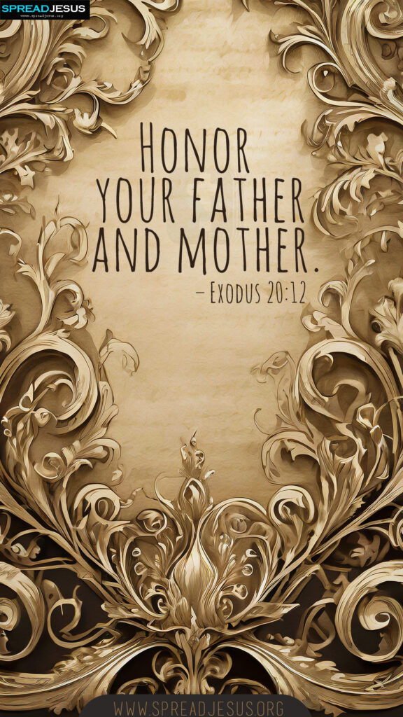 ✝Bible Verses Exodus 20:12 WhatsApp Status Download