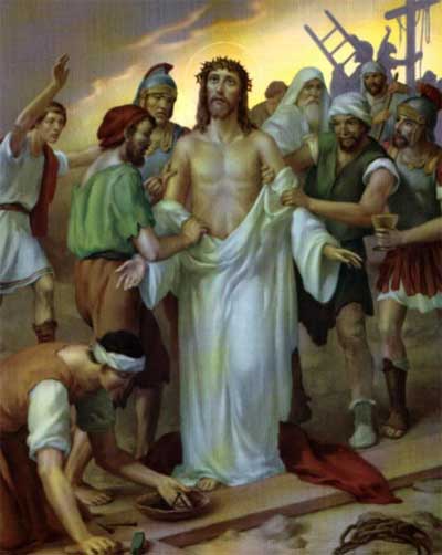 Station of the Cross | Way of the Cross Meditations & Reflections 11 Station of the Cross | Way of the Cross Meditations Station 10: Jesus Is Stripped of His Garments.