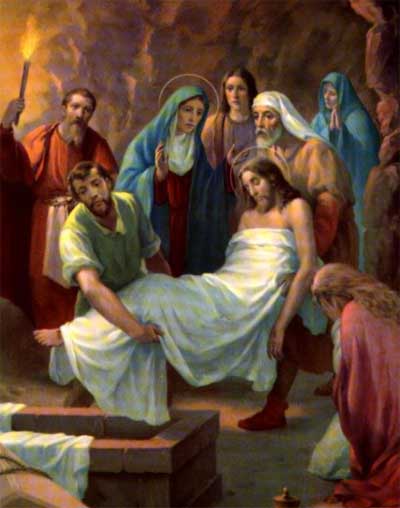 Station of the Cross | Way of the Cross Meditations & Reflections 15 Station of the Cross | Way of the Cross Meditations Station 14: Jesus Is Laid in the Sepulcher.