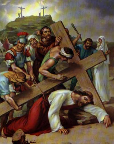 Station of the Cross | Way of the Cross Meditations & Reflections 10 Station of the Cross | Way of the Cross Meditations Station 9: Jesus Falls the Third Time.