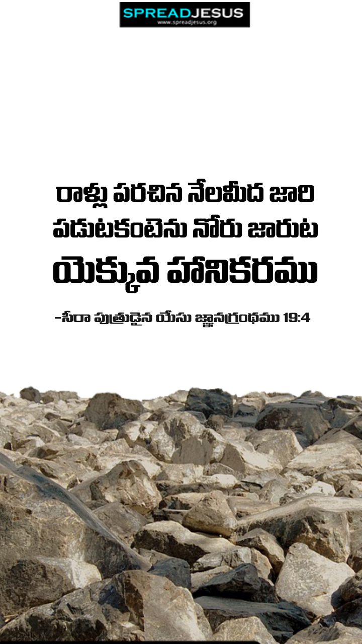 Telugu Quotes WhatsApp Status Bible Verses Mobile Wallpapers Collection Sirach 20:18